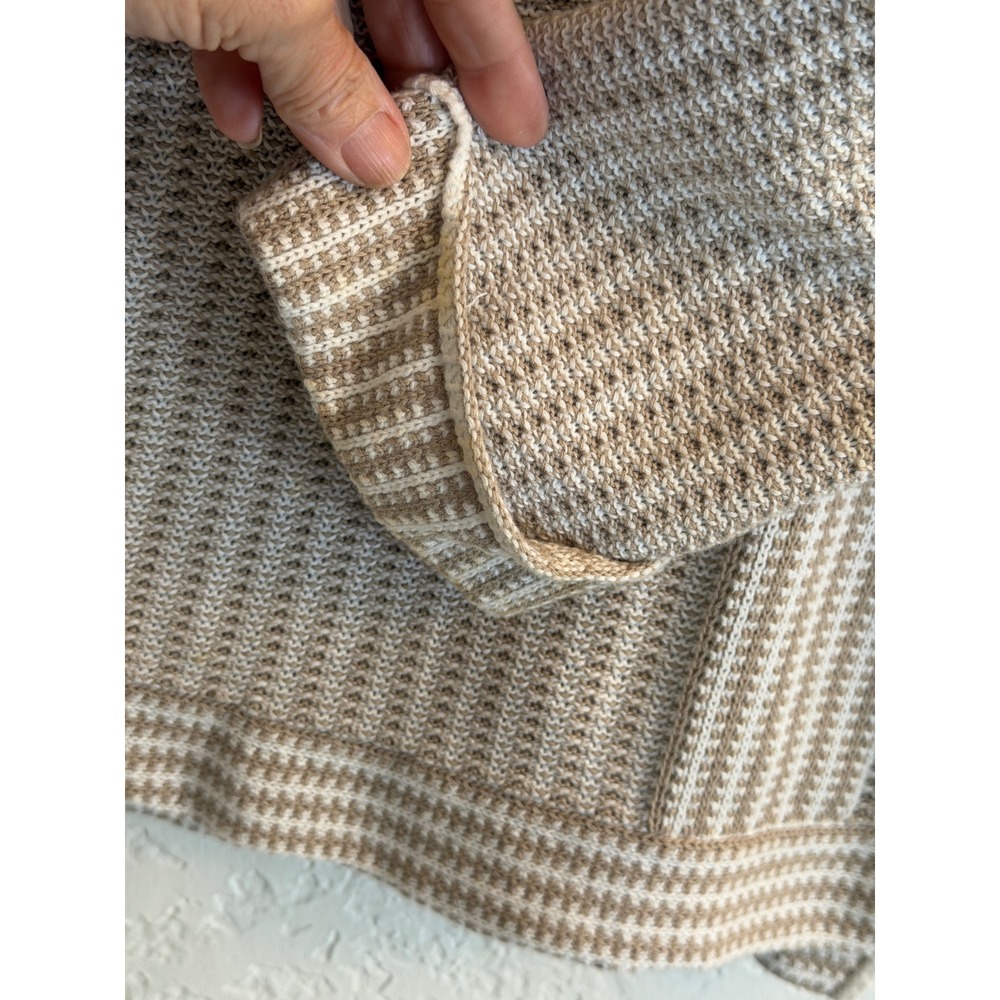 Habitat Clothes to Live In Sweater Tan S Womens Knit Textured Pullover - Picture 9 of 12